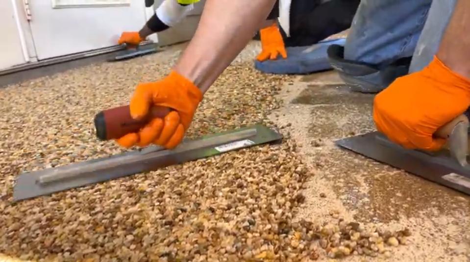 Pebble Epoxy Flooring and Concrete Coating