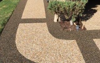Pebble epoxy concrete coating