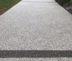 Pebble epoxy concrete coating